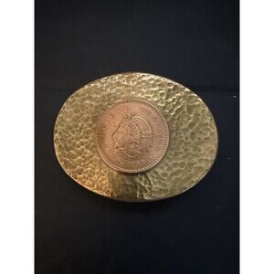 Belt Buckle Mexico Cincuenta Centavos Estados Unidos Mexicanos 1956